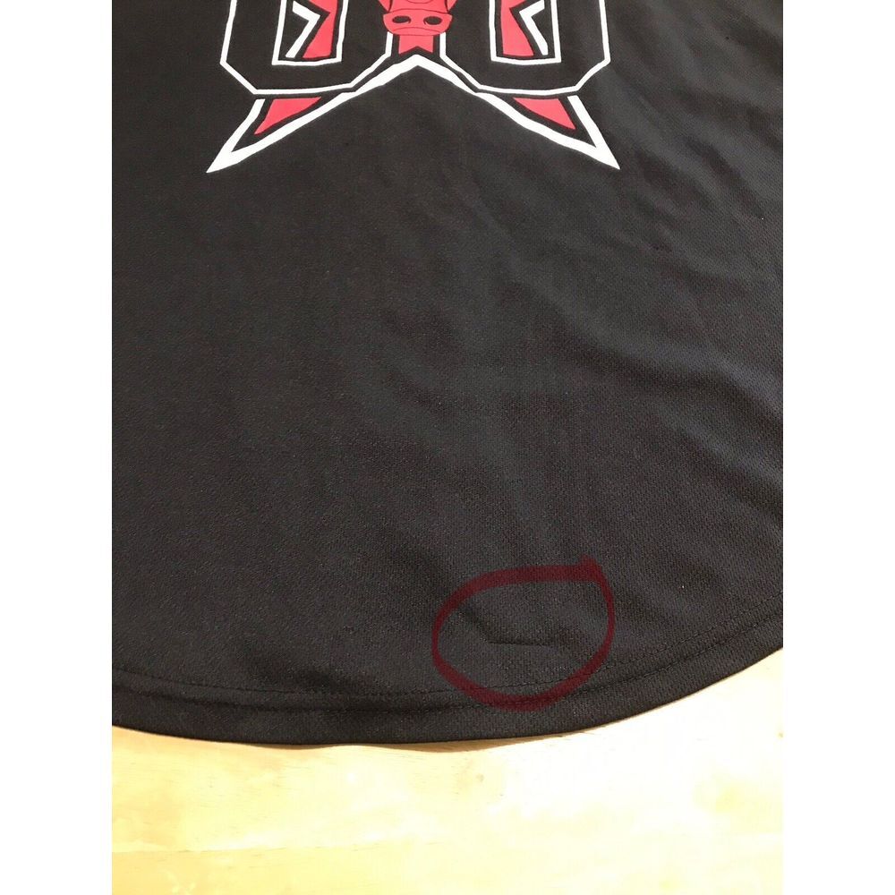 NBA Basketball Chicago‎ Bulls Jersey Mens Medium Black Red #66 Button Front - Picture 5 of 10